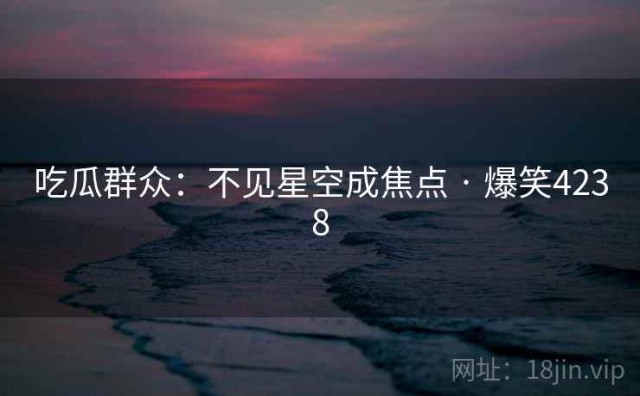 吃瓜群众：不见星空成焦点 · 爆笑4238